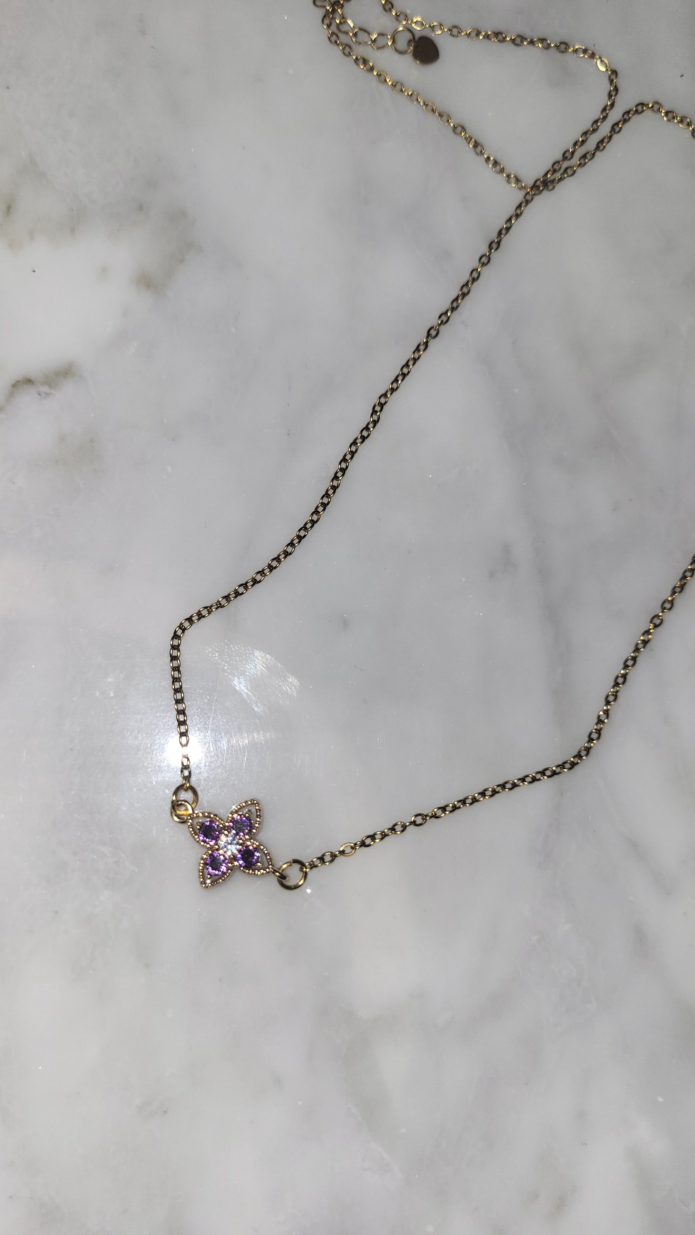 Blüten Collier Gold