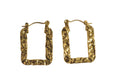 Goldene Quadratische Ohrringe