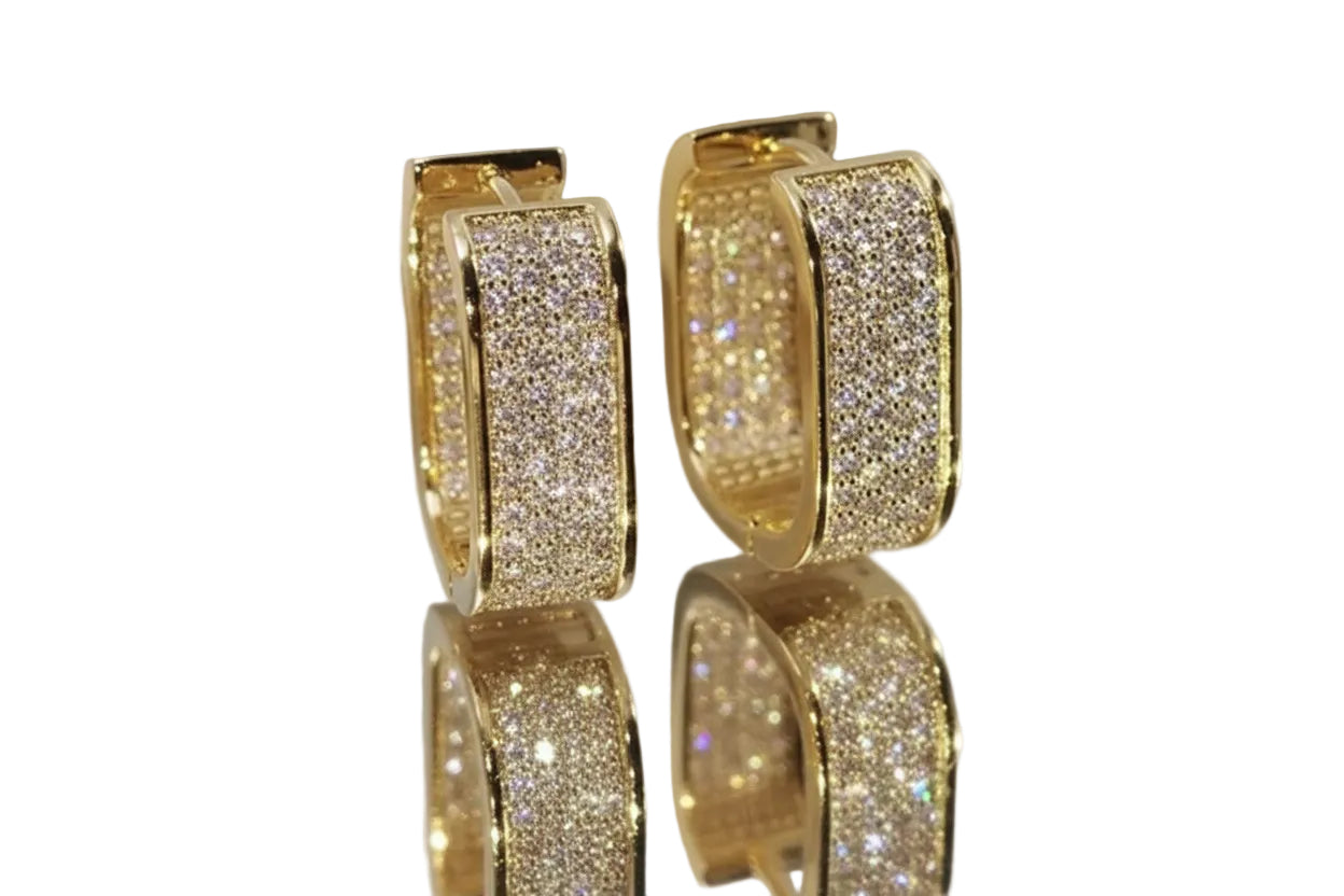 Hoop Ohrringe Vergoldet 18K